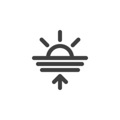 Sunrise line icon