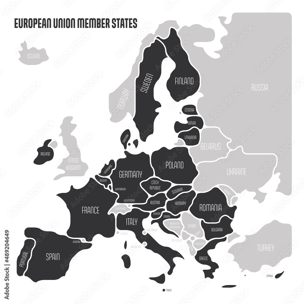 Poster simplified smooth map of eu