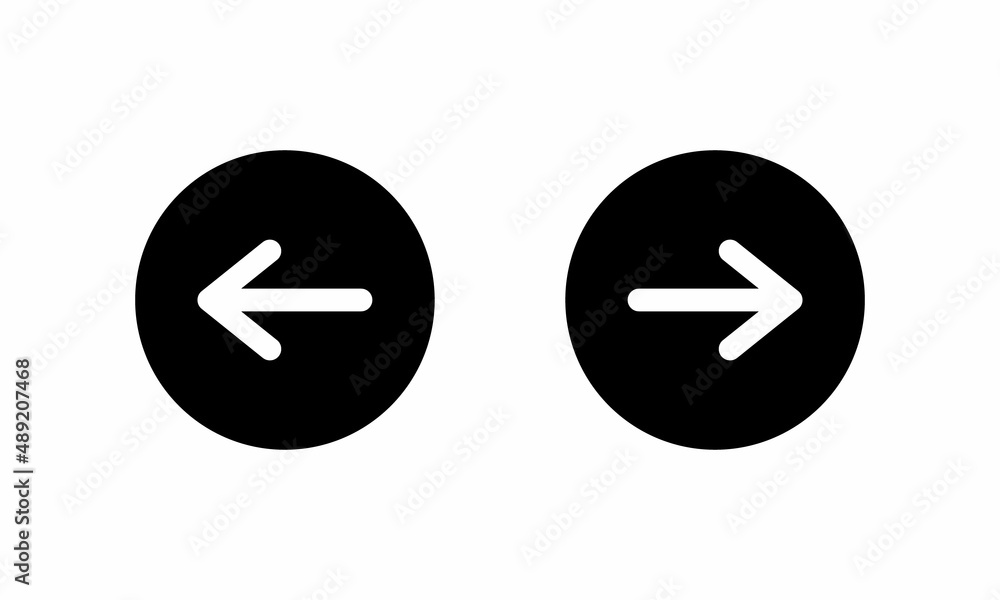 Poster undo and redo icon vector for web or mobile app