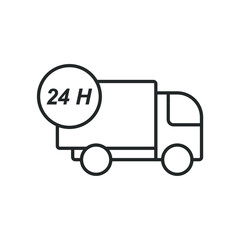 order delivery truck simple icon