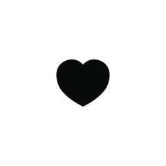 vector icon : simple heart shaped sign on white background