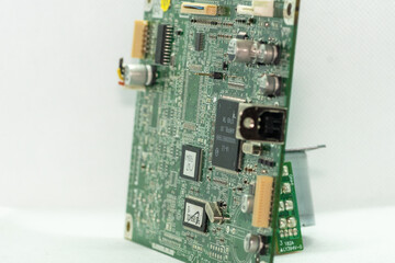 Fototapeta premium Electronic waste, electronic spare parts