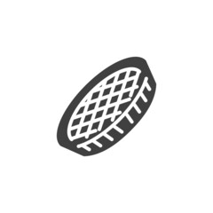Apple pie vector icon
