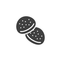 Sweet buns vector icon
