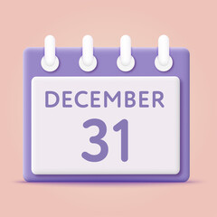 3d Calendar icon with check sign. Vector