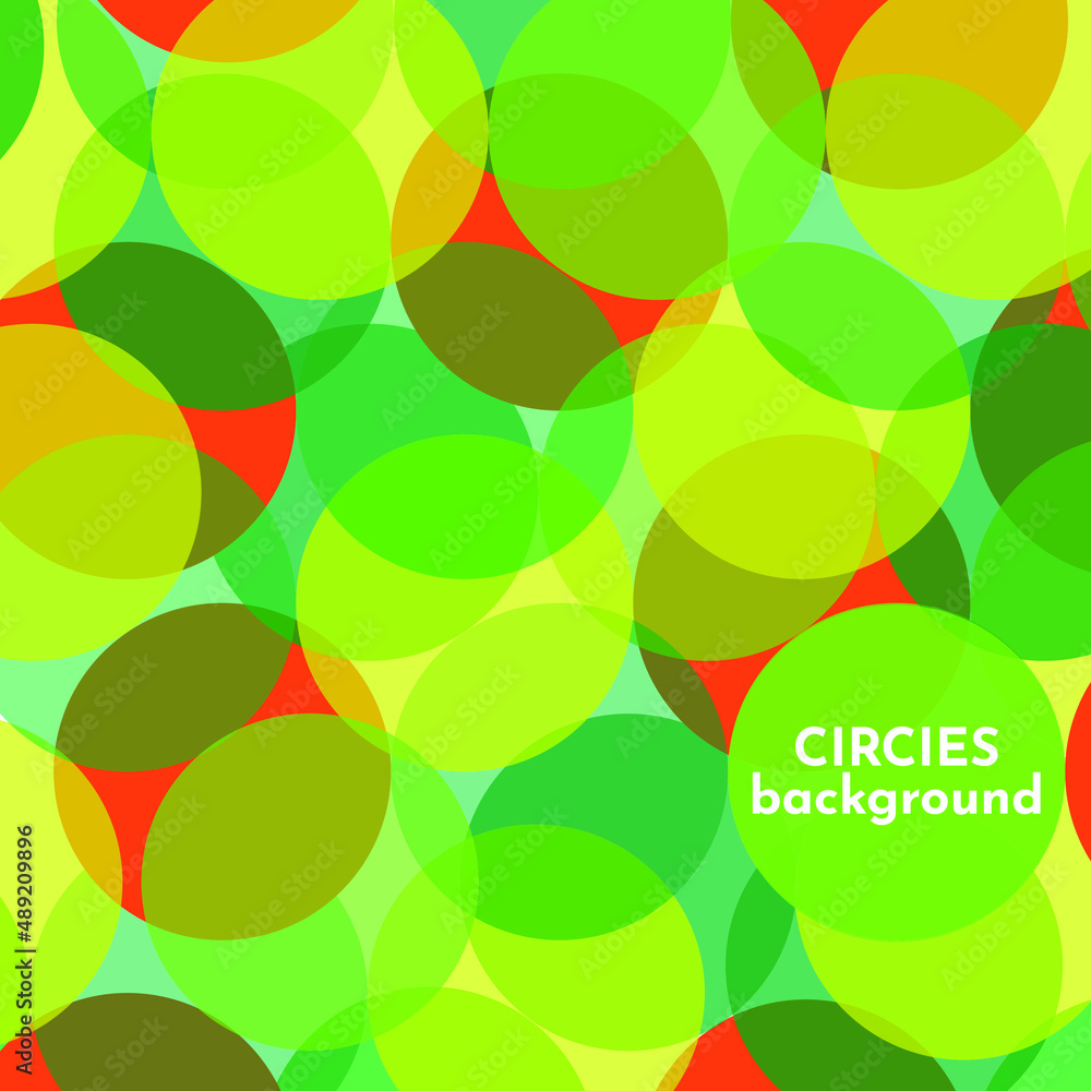 Poster abstract colorful pattern with circles and rings. vector geometric background with modern colors and