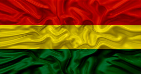 Bolivia waving flag