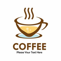 Coffee design logo template illustration