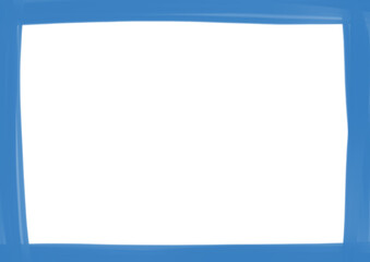 青色の絵具フレーム素材