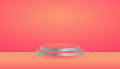 Gradient 3d Podium Background for Display Product