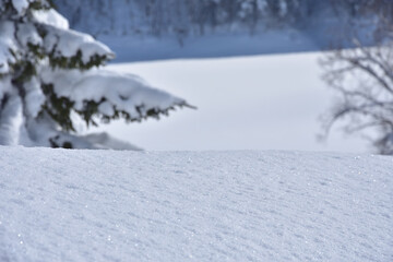 Fototapeta na wymiar 北海道の自然・冬・雪