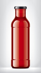 Color Glass Bottle on background. 