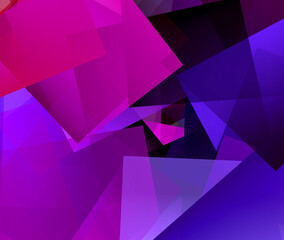 Obraz premium bright background with cube pattern in purple and blue
