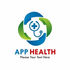 App health logo template illustration