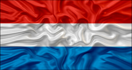 Fototapeta premium luxemburg waving flag