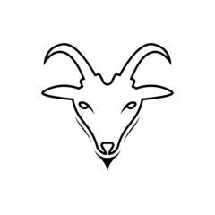 Goat vector icon