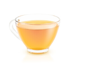 Cup of tea isolated on white background.