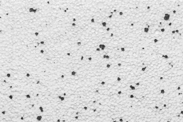 Styrofoam Polystyrene Plasterboard Drywall Foam Building Material Surface White With Abstract Black Pattern Dots Wall Texture Background