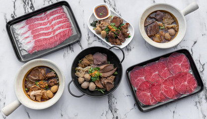 Noodles, Beef and Meat Dishes, Chuck Flat, Sirloin and Brisket