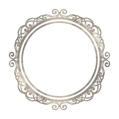 シルバーのクラシカルな円形フレーム