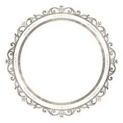 シルバーのクラシカルな円形フレーム