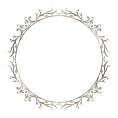 シルバーのクラシカルな円形フレーム