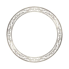 シルバーのクラシカルな円形フレーム