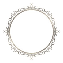 シルバーのクラシカルな円形フレーム