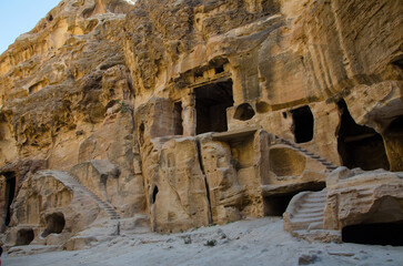 Scenic view of the historical Petra city in Jordan