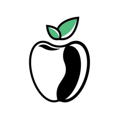 Apple logo template