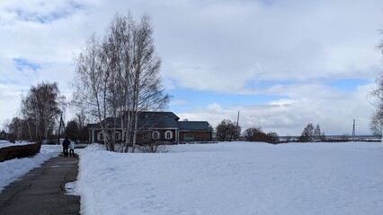 winter in the village