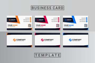 abstract business card template