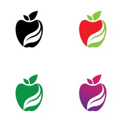 Apple logo icon set