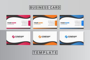 abstract business card template