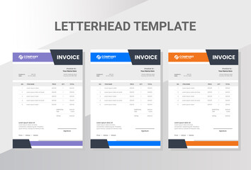 Modern and clean invoice template