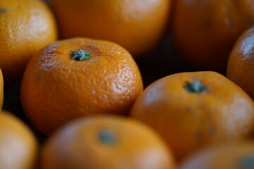 Japanese mandarin orange at home in winter season 1