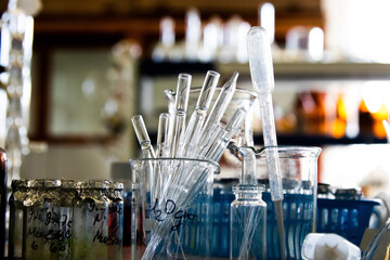 chemical instruments in the laboratory