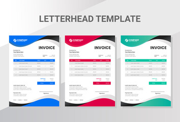 Business company invoice template