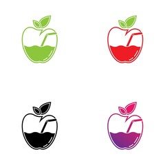 Apple logo icon set