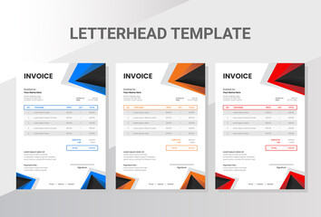 Business company invoice template