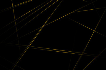 Abstract black with gold lines, triangles background modern design. Vector illustration EPS 10.