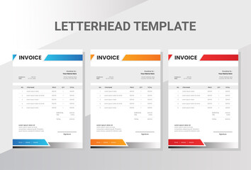 Business company invoice template