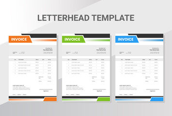 Business company invoice template