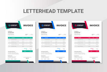 Business company invoice template