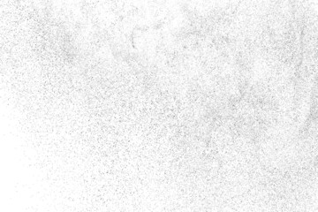 Distressed black texture. Dark grainy texture on white background. Dust overlay textured. Grain noise particles. Rusted white effect. Grunge design elements. Vector illustration, EPS 10.