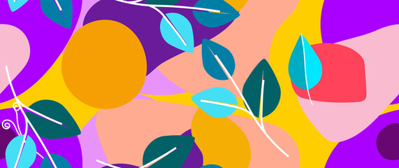 Bold Pattern Tropical Leaf Jungle Modern Motif