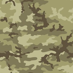 Fototapeta premium Abstract camouflage vector texture, light green pattern, military texture. Disguise