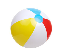 Beach ball isolated on white background