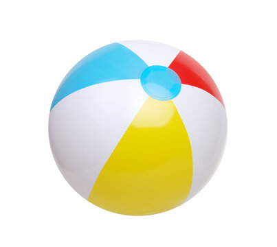 Beach ball isolated on white background
