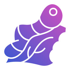 Caterpillar flat gradient icon. Can be used for digital product, presentation, print design and more.